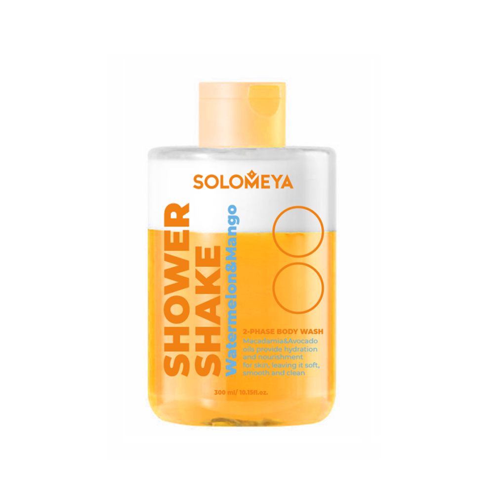 SOLOMEYA Гель-шейк для душа АРБУЗ И МАНГО Shower Shake Watermelon&Mango, 300 мл