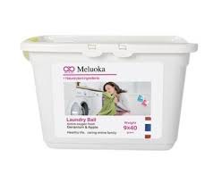 MELUOKA Стиральный порошок в капсулах ГЕРАНЬ/ЯБЛОКО Geranium&Apple Laundry Ball, 40х9 гр