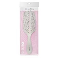 SOLOMEYA Расческа био для волос массажная НАТУРАЛЬНАЯ Solomeya Scalp Massage Bio Hair Brush Natural, 1 шт.