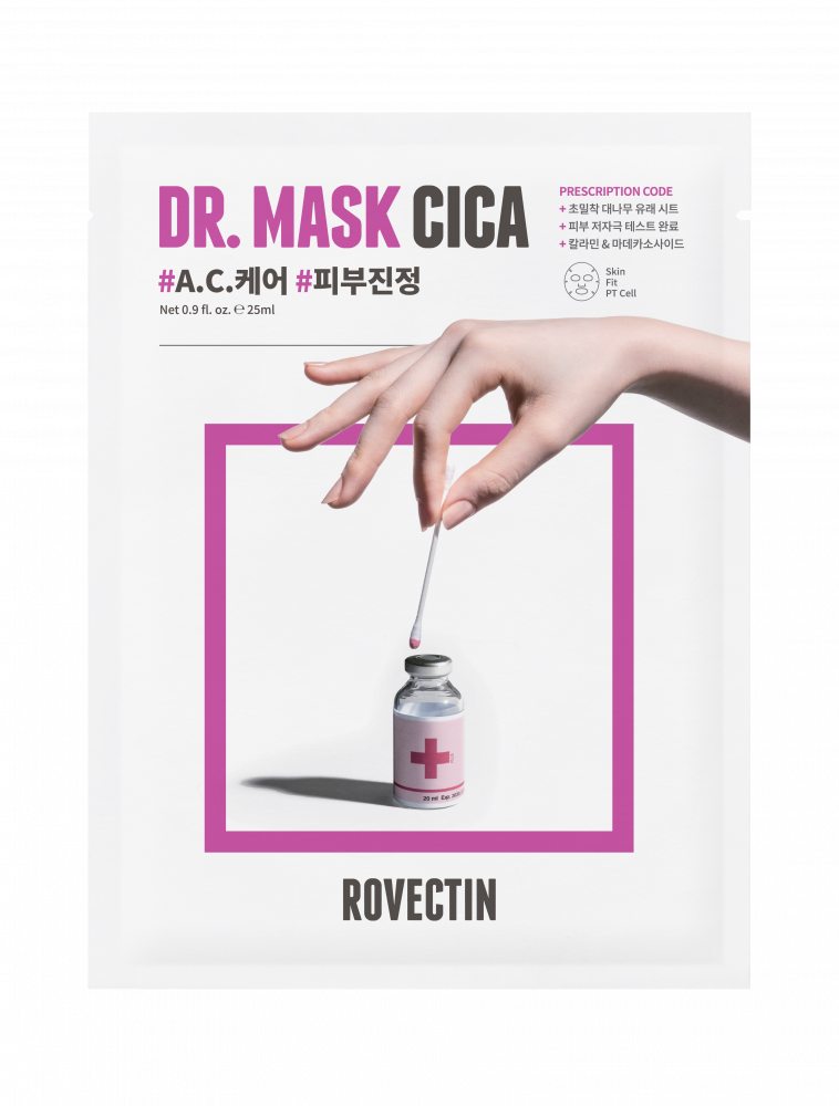 ROVECTIN Тканевая маска для лица Skin Essentials Dr. Mask Cica