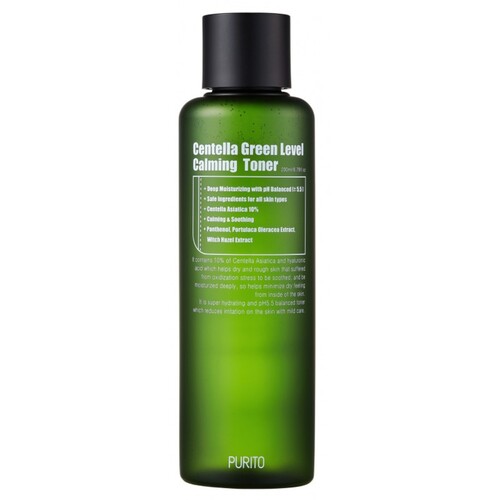 Purito Бесспиртовый успокаивающий тонер с центеллой азиатской - Centella green level calming toner, 200мл