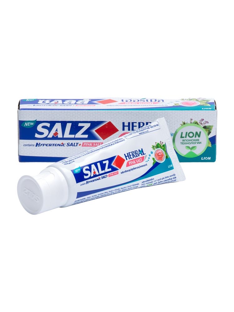 Lion Паста зубная с гипертонической солью и трифалой – Salz herbal pink salt, 90г