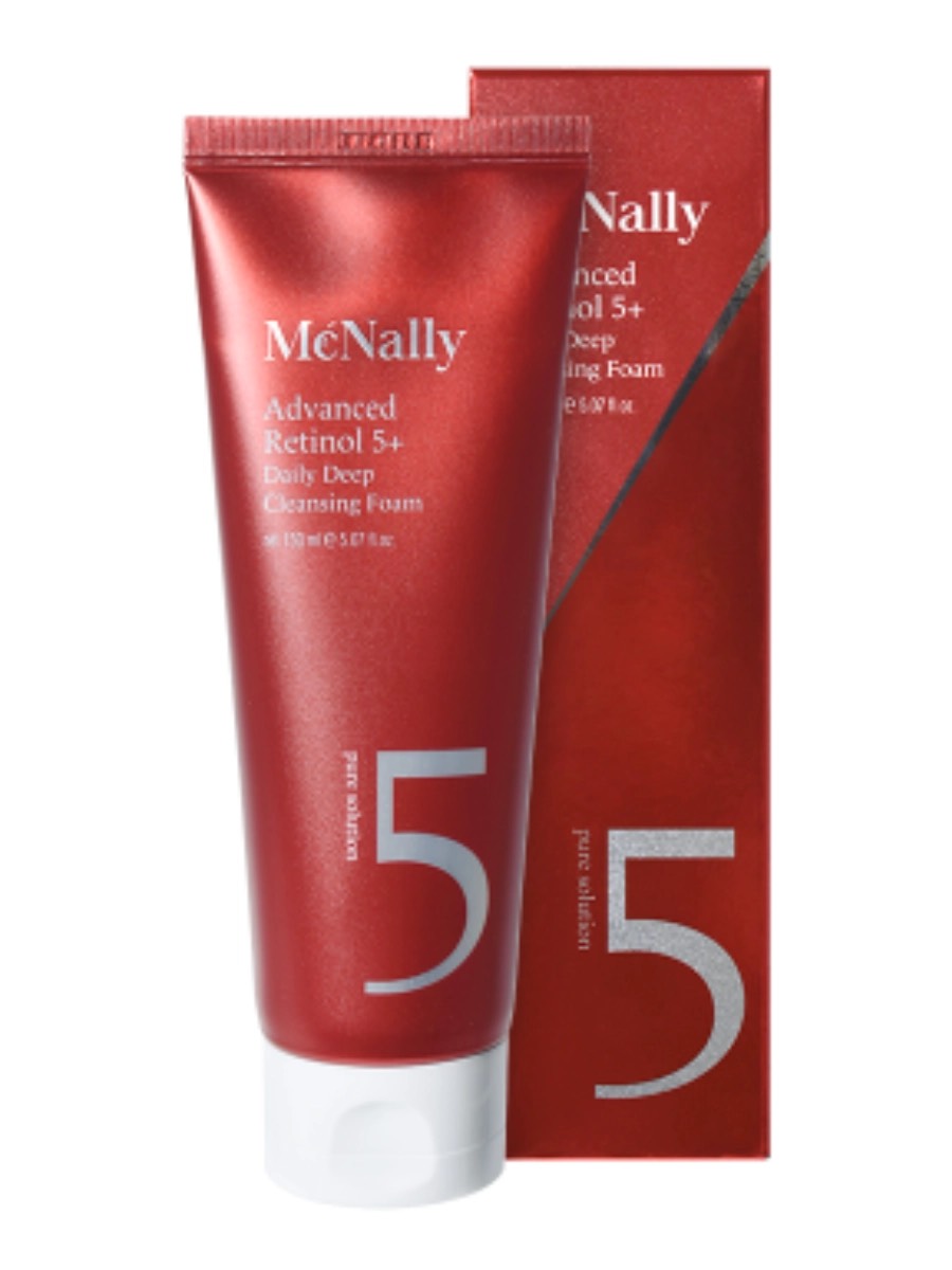 MCNALLY Пенка для лица с ретинолом ADVANCED RETINOL 5+DAILY DEEP CLEANSING FOAM, 150мл