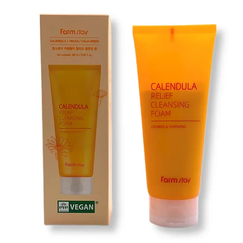 FarmStay Очищающий гель для умывания Calendula Relief Cleansing Foam