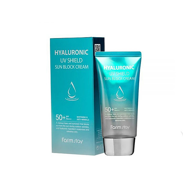 FarmStay Солнцезащитный крем для лица с гиалуроновой кислотой Hyaluronic UV Shield Sun Block Cream