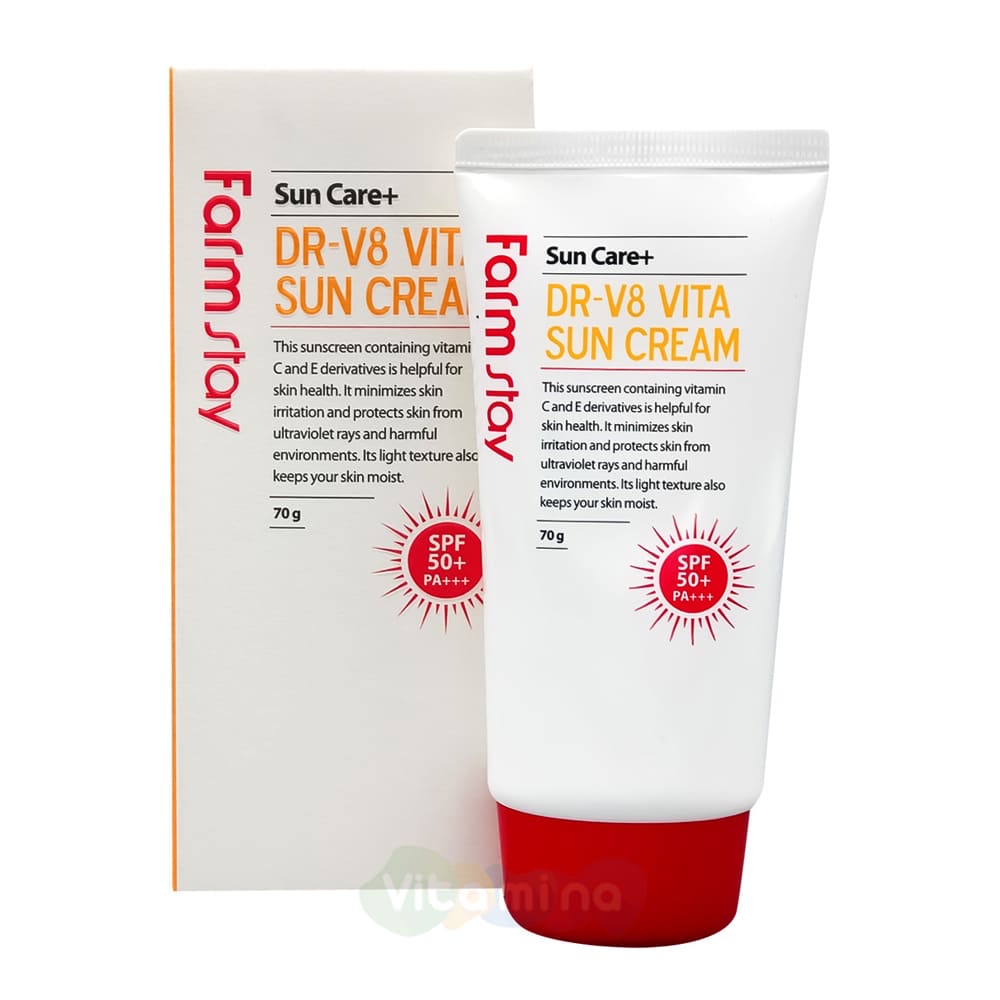 FarmStay солнцезащитный крем Dr-V8 Vita Sun Cream Spf50