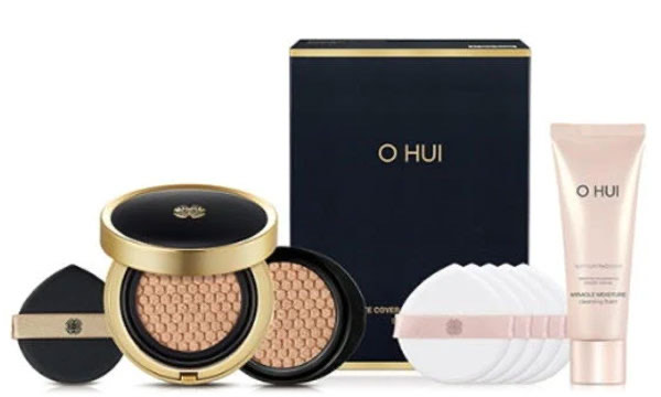 O HUI Антивозрастной Кушон тон 01  SPF 50+PA+++ ultimate cover cushion satin finish