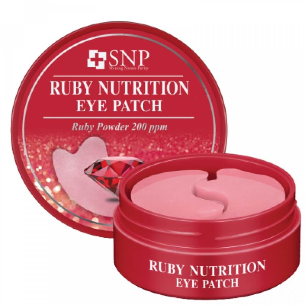 SNP Гидрогелевые патчи с рубиновой пудрой Ruby Nutrition Eye Patch