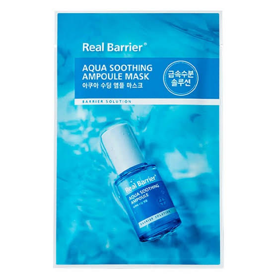 REAL BARRIER Успокаивающая ампульная тканевая маска Aqua Soothing Ampoule Mask, 28 мл