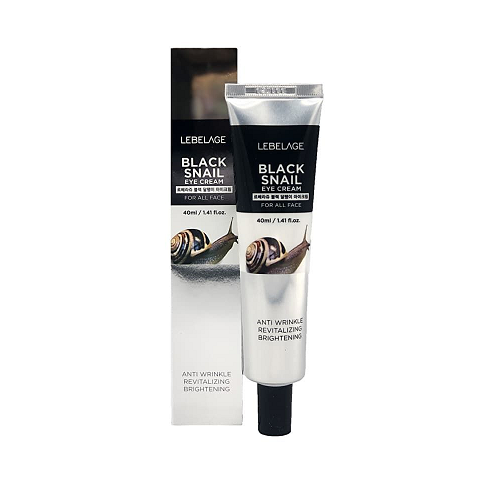 Lebelage Крем для глаз с муцином чёрной улитки - Eye cream black snail, 40мл