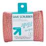SUNGBO CLEAMY Скраббер для мытья посуды Save Scrubber (13 см х 9 см х 1,5 см), 4 шт