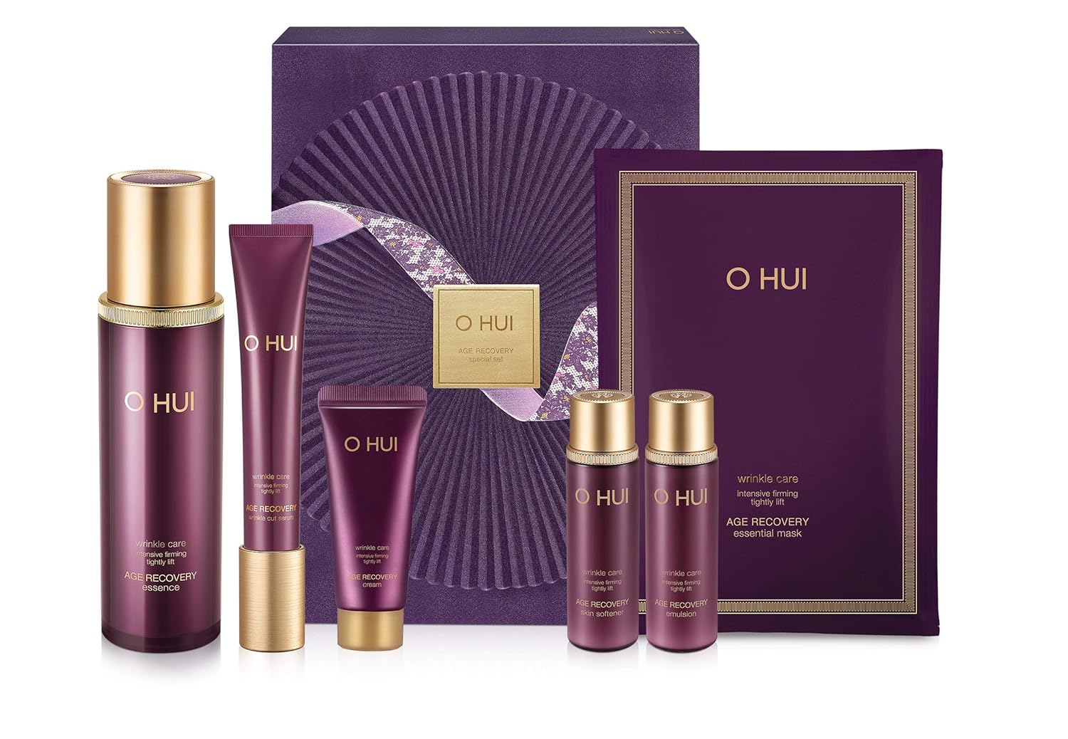 O HUI Антивозрастной набор wrinkle care intensive firming tightly lift AGE RECOVERY special set