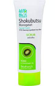 LION Пенка-скраб с экстрактом киви для жирной кожи лица Увлажнение Shokubutsu Monogatari Scrub Facial Foam, 100 мл