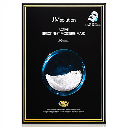 JMsolution Маска тканевая ультратонкая с ласточкиным гнездом - Active bird's nest moisture mask, 30мл