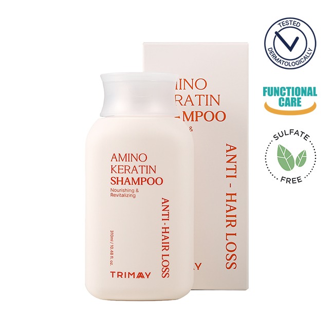 TRIMAY Шампунь против выпадения волос с аминокислотами и кератином Amino Keratin Anti-Hair Loss Shampoo, 310 мл