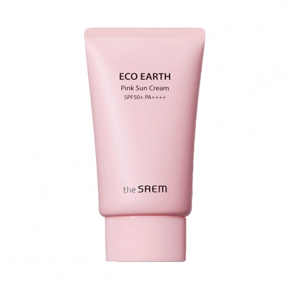 THE SAEM Солнцезащитный крем Eco Earth Pink Sun Cream SPF 50+, 50мл