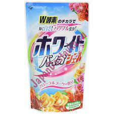 NIHON Гель для стирки с отбеливающим и смягчающим эффектом White Bio Plus gel (цветочным ароматом), 810 г