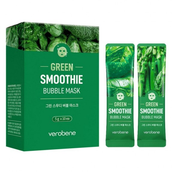 Verobene Кислородная маска смузи с зеленым коктейлем Green Smoothie Bubble Mask