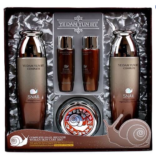 Ye Dam Yun Bit Набор для лица с муцином улитки Complete Snail Recover Skin Care 3 Set