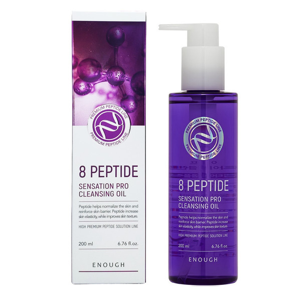 Enough Гидрофильное масло для умывания с 8 пептидами  8 Peptide Sensation Pro Cleansing Oil, 200 мл