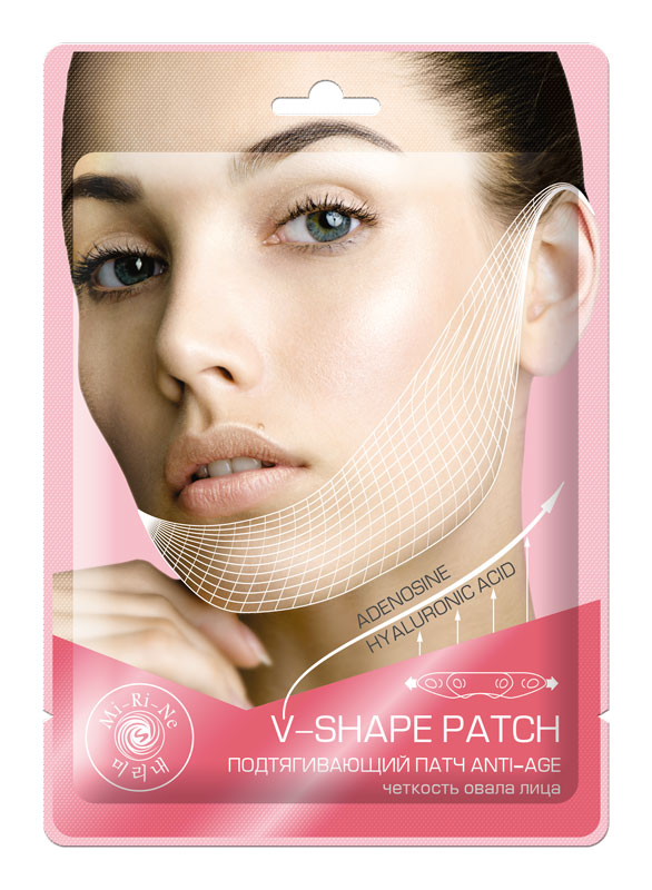 MI-RI-NE Патч для четкости овала лица ПОДТЯГИВАЮЩИЙ V-Shape Patch Anti-Age, 8 г