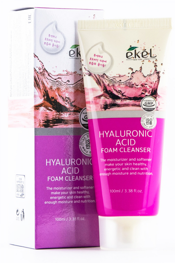 Ekel Пенка для умывания с гиалуроновой кислотой - Hyaluronic acid foam cleanser, 100мл