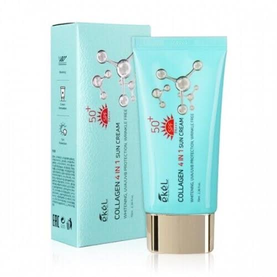 Ekel Collagen 4in1 Sun Cream Крем солнцезащитный 4в1 c коллагеном