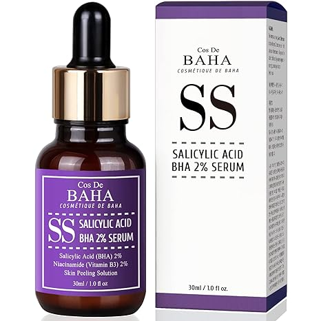 COS DE BAHA Сыворотка для лица для проблемной кожи САЛИЦИЛОВАЯ КИСЛОТА SS Salicylic Acid BHA 2% Serum, 30 мл