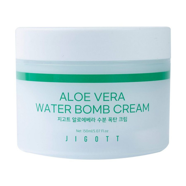 Jigott Крем для лица увлажняющий с экстрактом алоэ вера Aloe Vera Water Bomb Cream, 150 мл