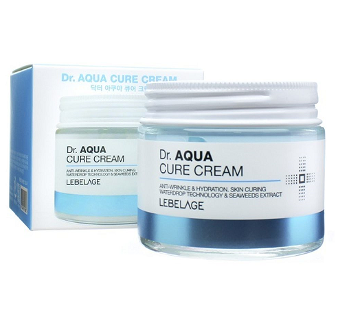 LEBELAGE Крем для лица для обезвоженной кожи ВОДОРОСЛИ Dr. Aqua Cure Cream, 70 мл